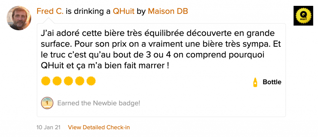 Q8 une bière 100% française