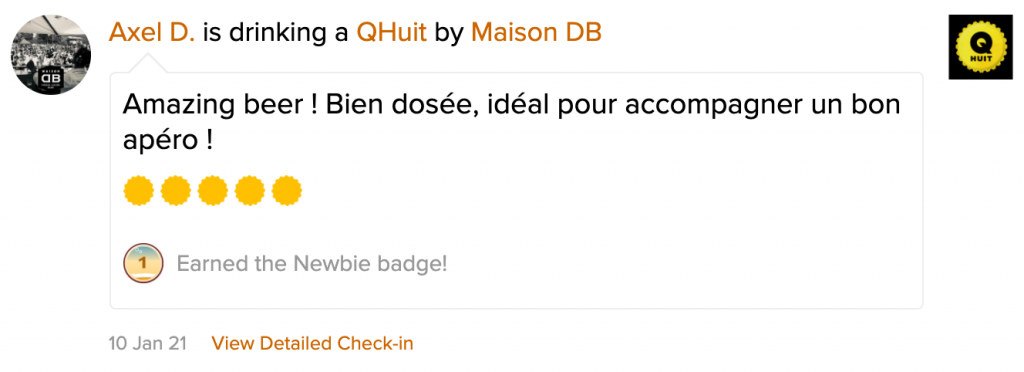 Q8 une bière 100% française